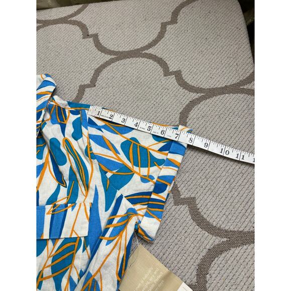 Anthropologie Calligraphie matching linen blend set, size large - Picture 15 of 16